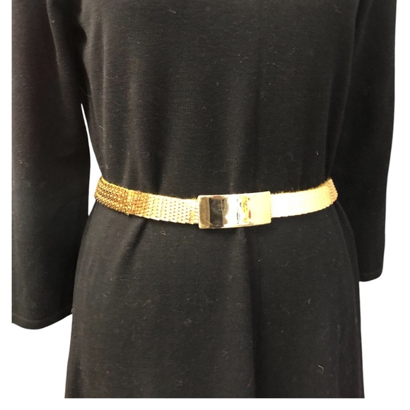 Vintage gold metal snake style 70s statement belt - Picture 2 of 8